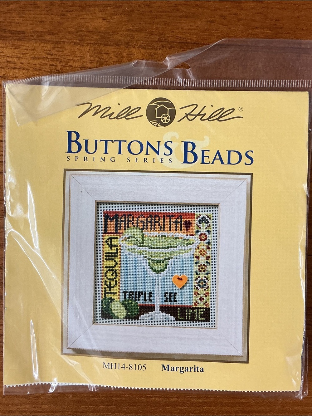 Mill Hill Buttons and Beads Spring Series Margarita Cocktail Crossstitch Kit